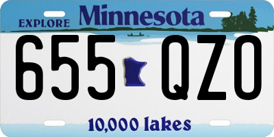 MN license plate 655QZO