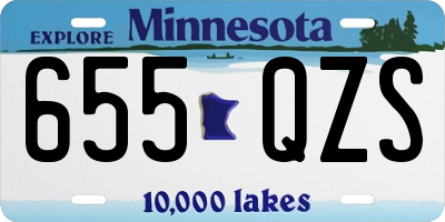 MN license plate 655QZS