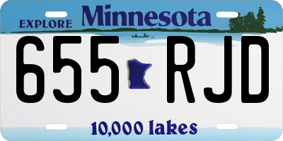 MN license plate 655RJD