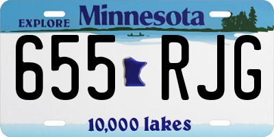 MN license plate 655RJG