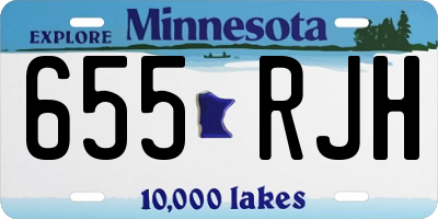 MN license plate 655RJH