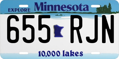 MN license plate 655RJN
