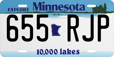 MN license plate 655RJP