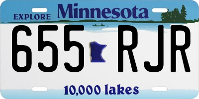 MN license plate 655RJR