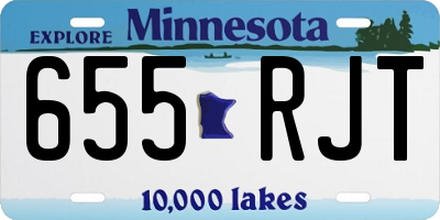 MN license plate 655RJT