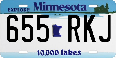 MN license plate 655RKJ