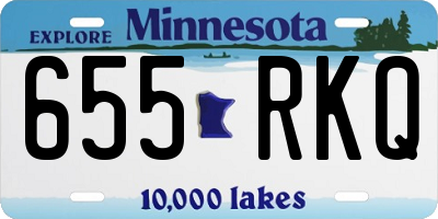 MN license plate 655RKQ