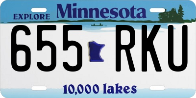MN license plate 655RKU