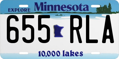 MN license plate 655RLA
