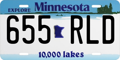 MN license plate 655RLD