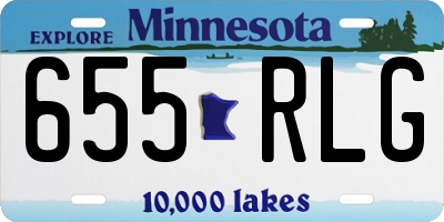 MN license plate 655RLG
