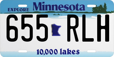 MN license plate 655RLH
