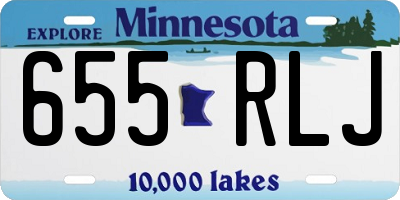 MN license plate 655RLJ