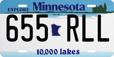 MN license plate 655RLL