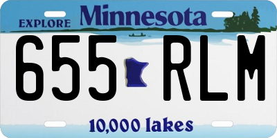 MN license plate 655RLM