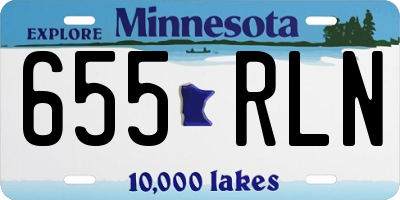 MN license plate 655RLN