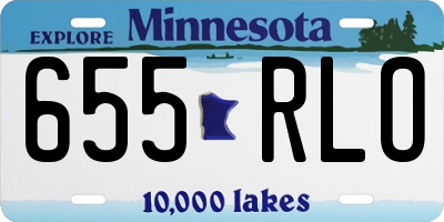MN license plate 655RLO