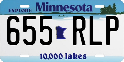 MN license plate 655RLP