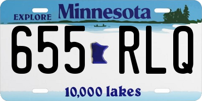 MN license plate 655RLQ