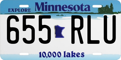 MN license plate 655RLU