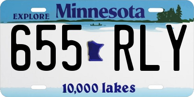 MN license plate 655RLY