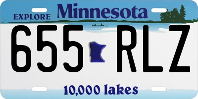 MN license plate 655RLZ