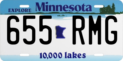 MN license plate 655RMG