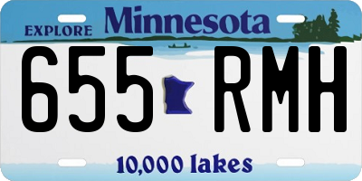 MN license plate 655RMH