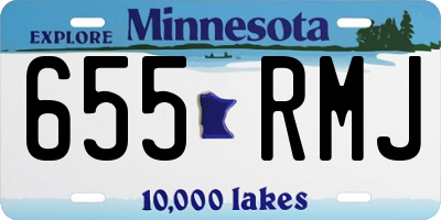MN license plate 655RMJ