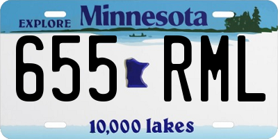 MN license plate 655RML