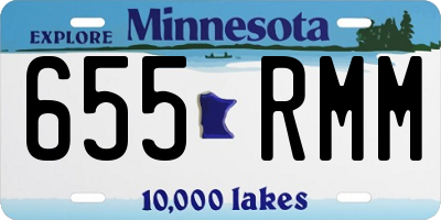 MN license plate 655RMM