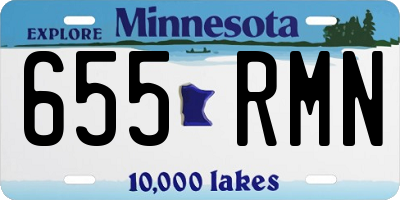 MN license plate 655RMN