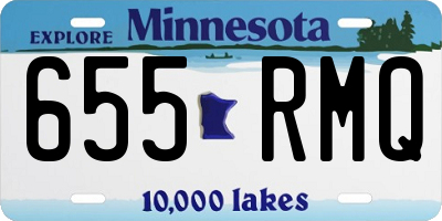 MN license plate 655RMQ