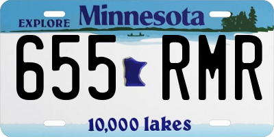 MN license plate 655RMR
