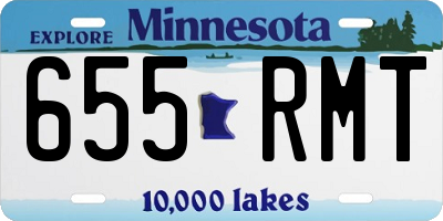MN license plate 655RMT
