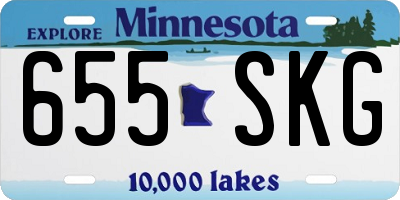MN license plate 655SKG