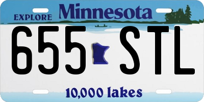 MN license plate 655STL