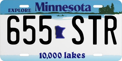 MN license plate 655STR