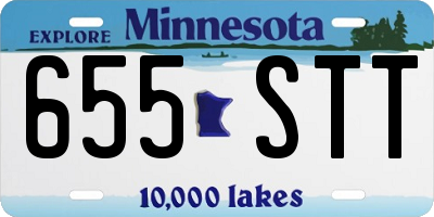 MN license plate 655STT