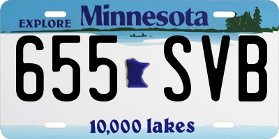 MN license plate 655SVB