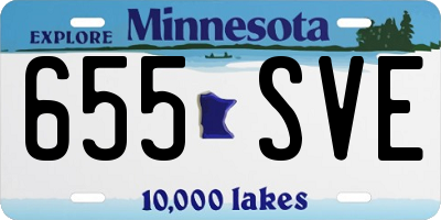 MN license plate 655SVE