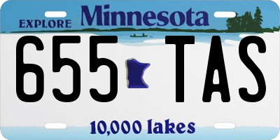 MN license plate 655TAS