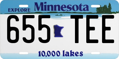 MN license plate 655TEE