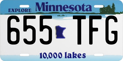 MN license plate 655TFG