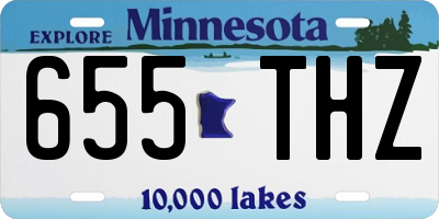 MN license plate 655THZ