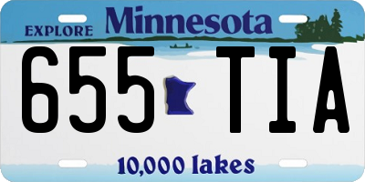 MN license plate 655TIA