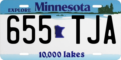MN license plate 655TJA