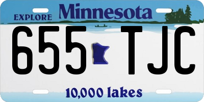MN license plate 655TJC