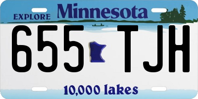MN license plate 655TJH