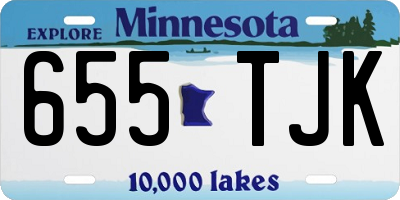 MN license plate 655TJK